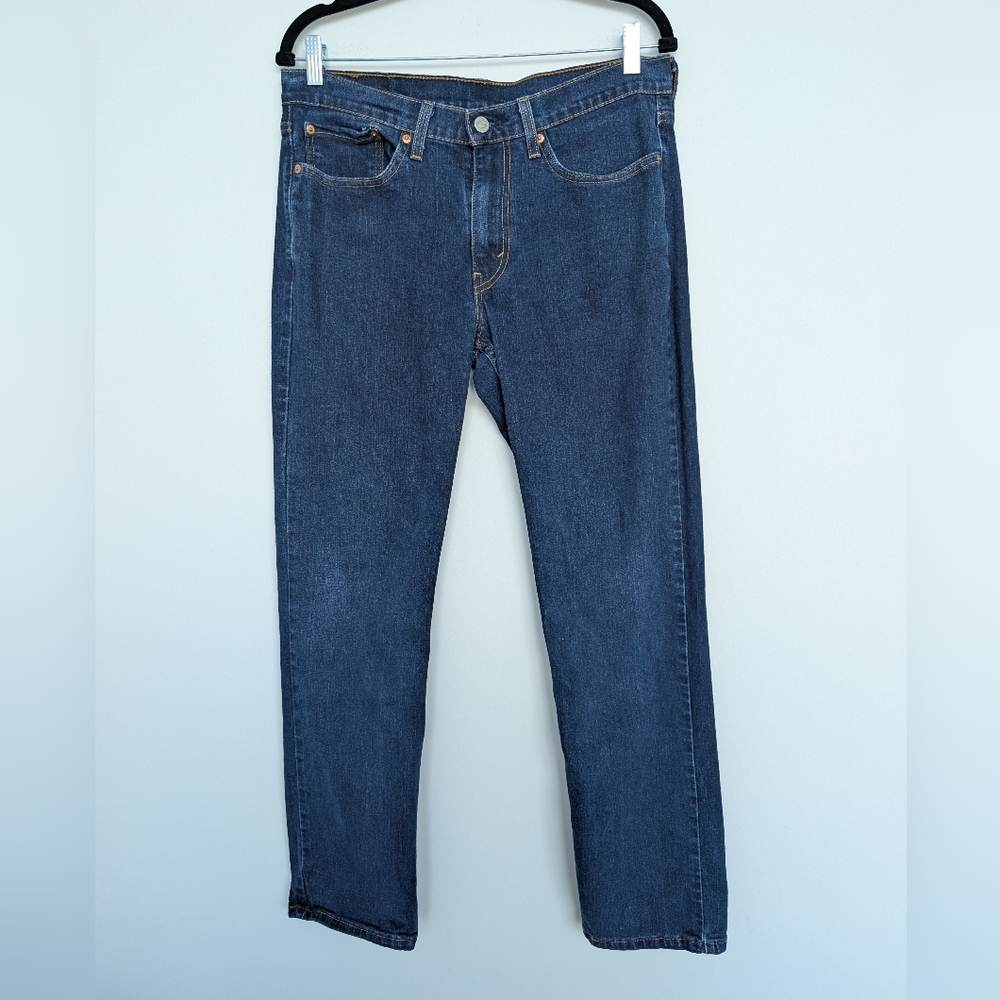 Levi's 514 Classic Straight Fit Jeans Sz 32x32 Dark Blue Wash